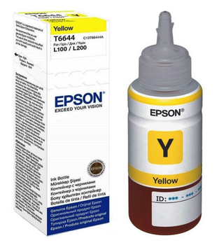 Чорнило для принтера EPSON 664 для L100/L200 в контейнері 70мл, Yellow /C13T66444A/