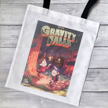 Эко сумка, шопер с принтом Gravity falls Гравити фолз 39х34 см (ГФ01490)