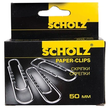 Скріпки 50мм SOZ 4703 100шт. рельєфні (10) /4703/