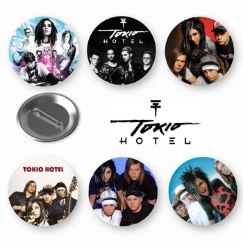 Набор закатный значков Tokio Hotel Токио Хотел 6 шт (ЗН00345)