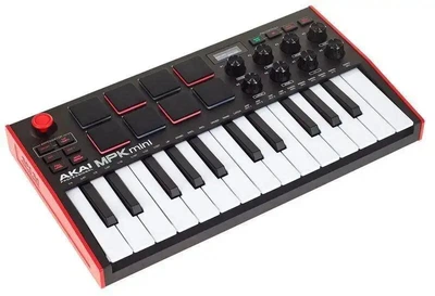 MIDI-клавіатура Akai MPK Mini MK3 чорно-червона – фото, відгуки