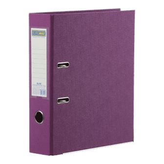 Папка-реєстратор А4 70мм BUROMAX 3001-26 ELITE двостороння, бузкова (24) /BM.3001-26c/