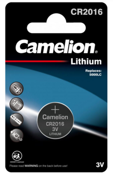 Батарейка CAMELION CR2016 Lithium 1шт/упак.