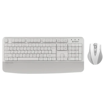 Комплект (клавиатура, мышь) беспроводной A4Tech Fstyler FG2500S Plus White
