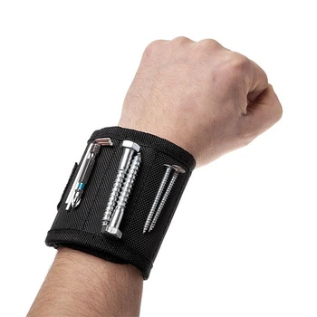 Браслет магнитный строительный, 360×90 мм, 10 магнитов, нейлон 1680D INTERTOOL SP-1002