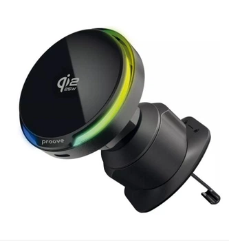 Автодержатель с Беспроводной Зарядкой с Системой охлаждения Proove Spark Qi2.2 25W