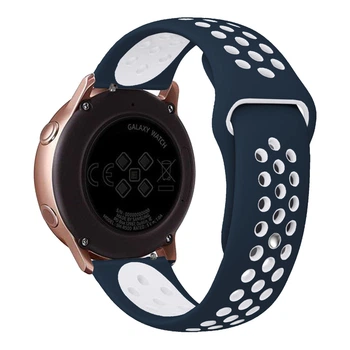 Ремешок Универс 22mm N Sport для Samsung/Amazfit/Huawei Blue/White