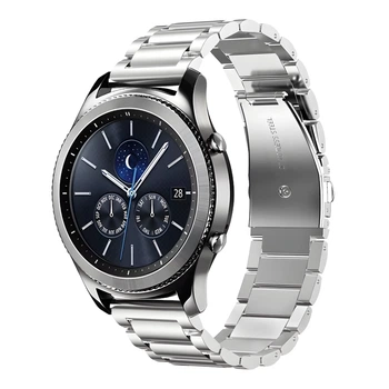 Ремінець Універс 22mm Stainless Steel для Samsung/Amazfit/Huawei Silver