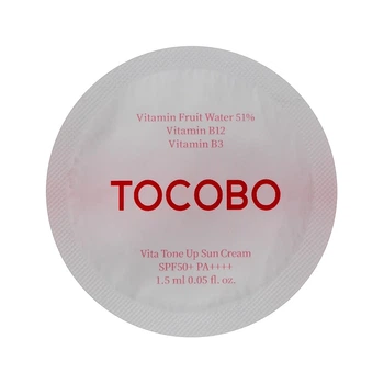 Тонізуючий сонцезахисний крем для обличчя Tocobo Vita Tone Up Sun Cream SPF50+ PA++++ 1.5 ml (пробник)