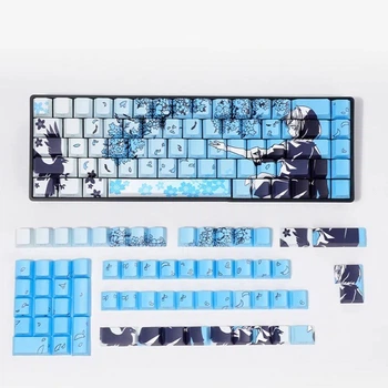 Кейкапи Sakura PBT Cherry Profile Dye-Sub дизайнерські з японською тематикою 108–140 клавіш