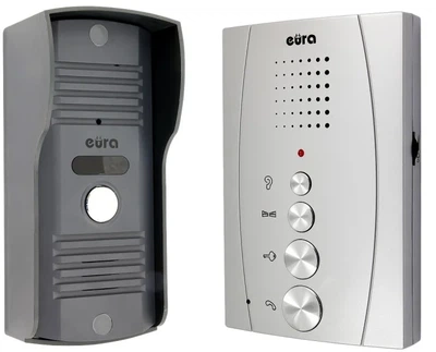Комплект домофону Eura INVITO Black/Silver (ADP-13A3)