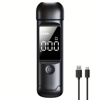 Алкотестер ZBK FF97678, цифровий дисплей, живлення від USB, вбудований літієвий акумулятор 200 мА·год