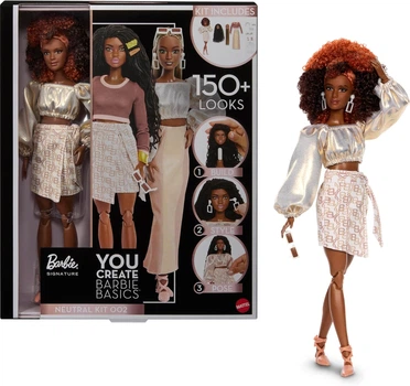 Набір Створи свою Базову ляльку Барбі Barbie Signature You Create Basics Neutral Kit 002 Customizable (JJX36) (JJX36)