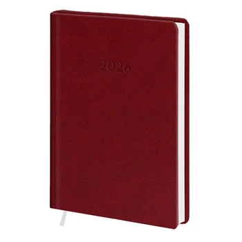 Ежедневник датированный Полиграфист карманный Vivella бордовый (242-P-2021)