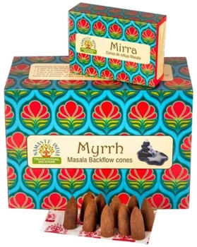 Namaste india myrrh, конусы из Индии жидкий дым , арома конусы