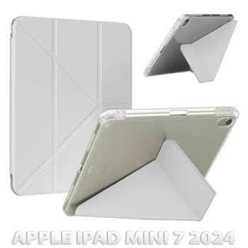 Чехол для планшета BeCover Ultra Slim Origami Transparent Apple iPad Mini 7 2024 Gray