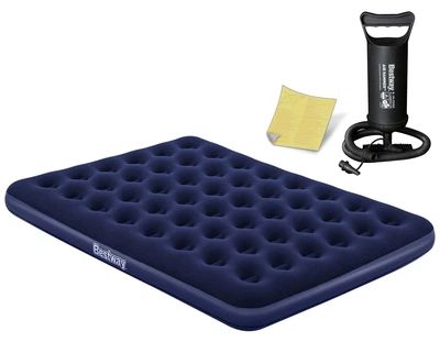 Materac dmuchany Bestway z pompką tłokową 203 x 152 x 22 cm 67003 (5903890606893)