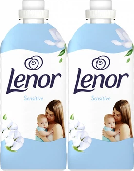 Упаковка кондиціонера для білизни Lenor Для чутливої шкіри 118 циклів прання 2 x 1.239 л (8006530250665)