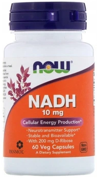 Дієтична добавка Now Foods NADH 10 мг 60 капсул (733739031037)