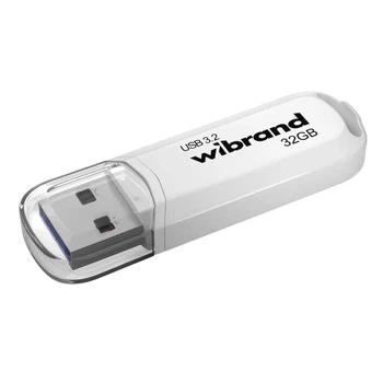 USB флеш накопичувач Wibrand 32GB Marten White USB 3.2 Gen 1