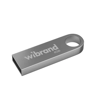 USB флеш накопичувач Wibrand 8GB Puma Silver USB 2.0