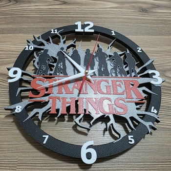 Часы настенные Stranger Things для фанатов очень странные дела d262