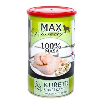 Консервоване м'ясо для собак Куряча Чверть з Рубцем FALCO MAX Deluxe Dog 100% Meat 1,2 кг