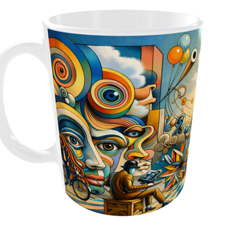 Кружка 330 мл «Pop-Surreal Dream» з серії Art Collection — преміальний арт-дизайн у стилі поп-сюрреалізм