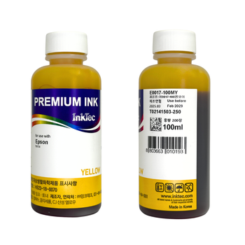 Водорозчинне чорнило InkTec, серія: E0017, для принтерів EPSON (Dye – YELLOW – 100мл)
