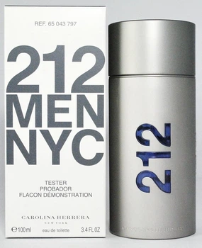 Туалетна вода для чоловіків Carolina Herrera 212 Men Tester 100 мл