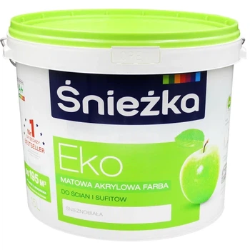 Краска акриловая водоэмульсионная Sniezka Эко белая 1,4 кг