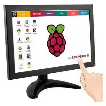 Портативный монитор в стальном корпусе 10.1" IPS TFT 1280x800 с сенсорным экраном для Raspberry Pi - 444124
