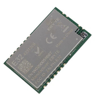 Модем (радиомодуль) E32-433T30S (Ebyte) UART module on chip SX1278 433MHz SMD - 259924