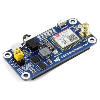 Коммуникационный GSM/GPRS/GNSS/Bluetooth HAT шилд для Raspberry Pi от Waveshare - 428486