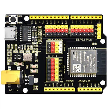 Плата разработчика ESP32 PLUS на WROOM-32 WIFI+Bluetooth совместима с Arduino от Keyestudio - 409401