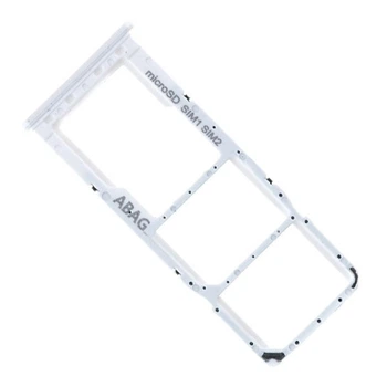 Держатель SIM-карты Samsung M217 Galaxy M21s, С разъемом на карту памяти, Белый - 207862