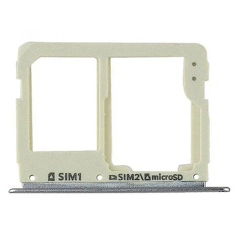 Держатель SIM-карты Samsung C7000 Galaxy C7, С разъемом на карту памяти, Синий - 190464
