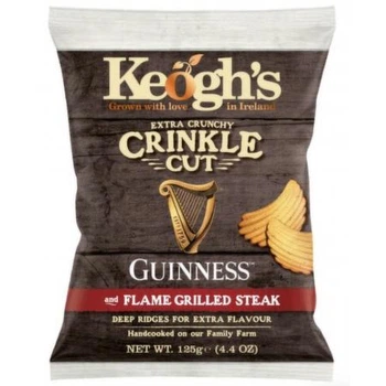 Чіпси Keoghs Guinness & Flame Grilled Steak 125 грам