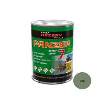 Емаль для дахів PANZER Khimrezerv PRO хакі 1кг 850мл