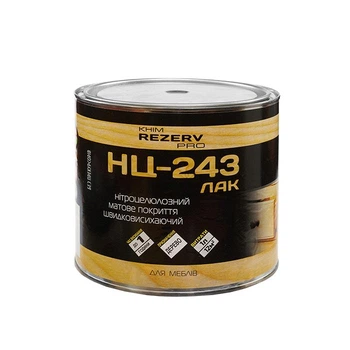 Лак нітроцелюлозний меблевий НЦ-243 Khimrezerv PRO матовий 0.8кг 860мл