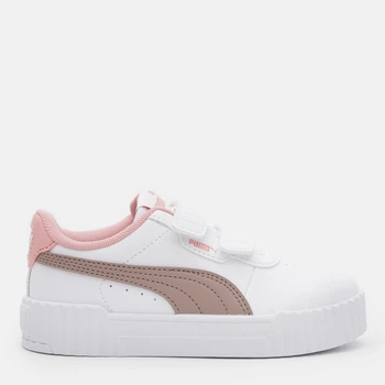 Дитячі кеди для дівчинки Puma Carina 3.0 V PS 40147818 34 (1.5UK) Puma White-Sandstone (4069161511165)