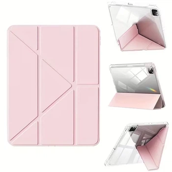 Чохол iPad 7/8/9 10.2" 2019-2021 | Air 3 10.5" | Pro 10.5" Acrylic Clear Frame Transformer Pen Slot light pink