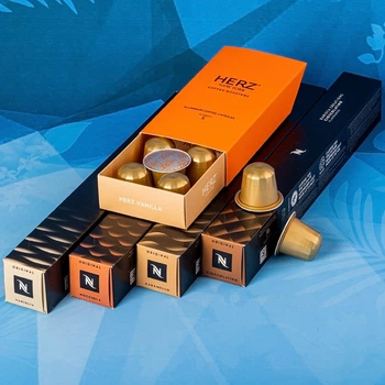 Набір капсульної кави Sweet Collection (Nespresso & HERZ, 50 капсул). Сумісність: Nespresso Original