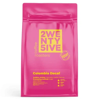 Кава в зернах 25 Coffee Roasters арабіка Colombia Castillo Decaf 200г (фільтр)