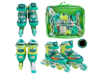 Детские ролики Extreme motion, S (30-33), бирюзовые, RL2674