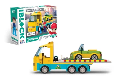 Конструктор KH17/005/4 JUNIOR Евакуатор 226 деталей, у коробці 24x16x6 см Kids hits IBLOCK