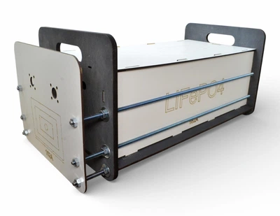 Корпус Эконом для LiFePO4 152Aх8s (152Ah 152Ач на 8 ячеек) Бокс для Аккумуляторов (Разбор) Деревянный Ящик Коробка под Элементы Батареи
