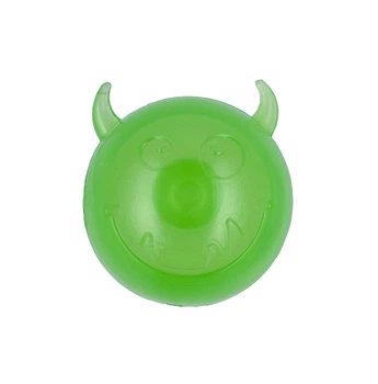 Игрушки AnimAll Fun Мяч чёртик с пищалкой, зеленый 75 мм (182679)
