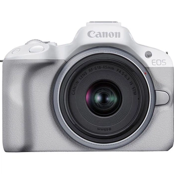 Беззеркальный фотоаппарат Canon EOS R50 Kit RF-S 18-45mm f4.5-6.3 IS STM White (5812C013) [88977]