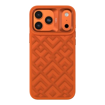 Чохол Kajsa Briquette Collection Rhombus with MagSafe для iPhone 17 Pro Max Orange Plus B-Ring
